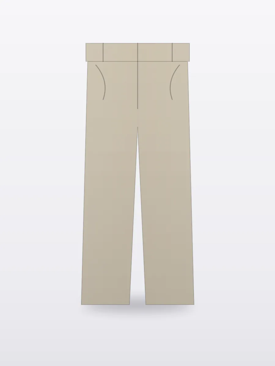Örnek görsel — Gabardin Chino Pantolon, Taş, önden